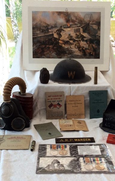 WWII and WWI Table Display