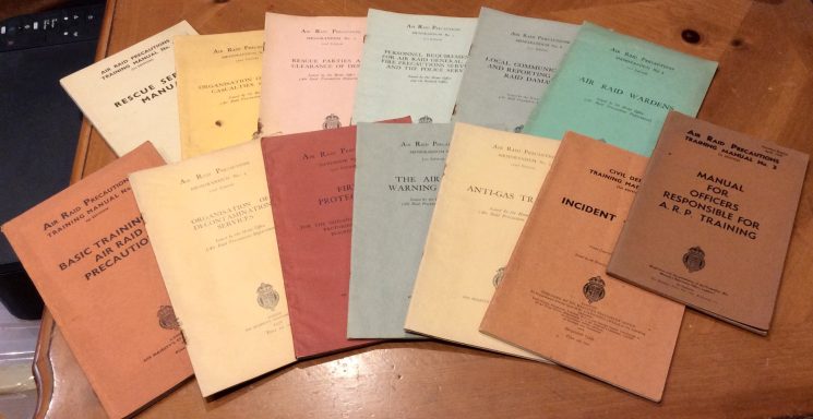 Collection of WWII Home Front Booklets.